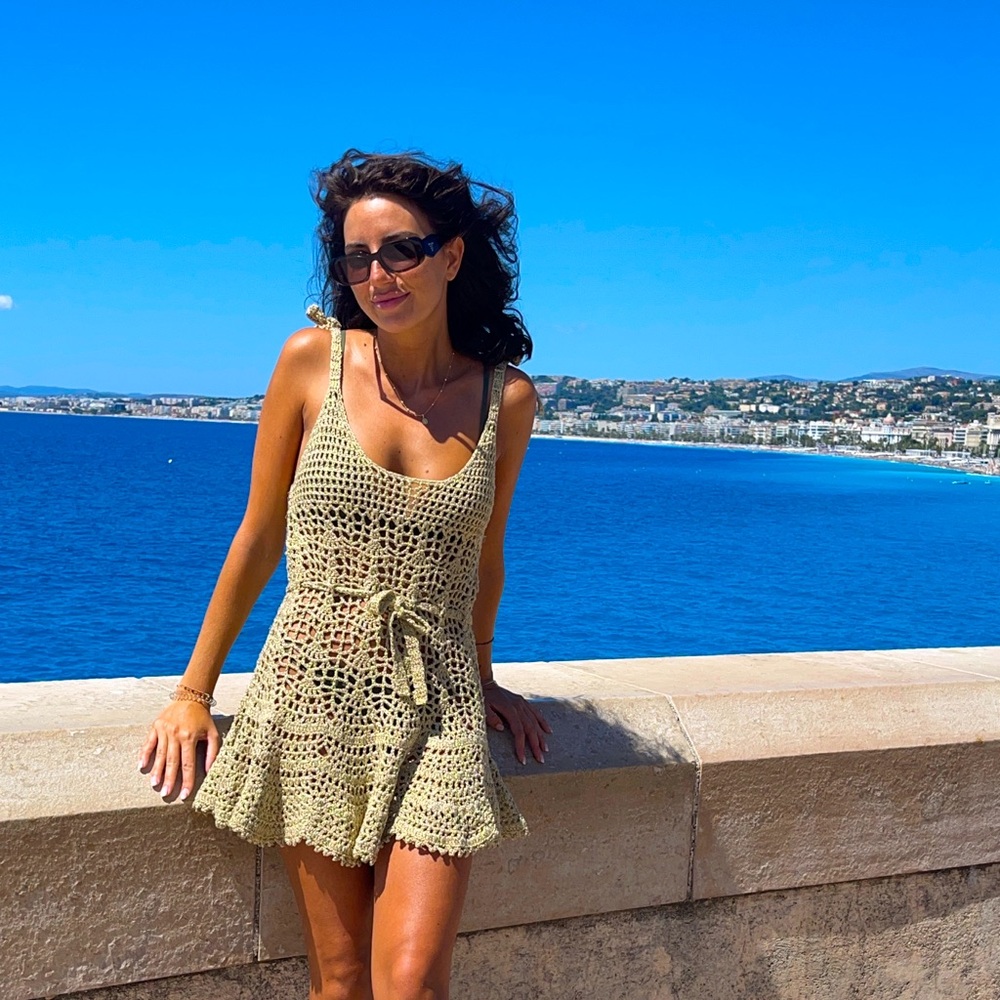Send your best offer! Handmade Golden Escape Crochet Dress w/ FREE Tote